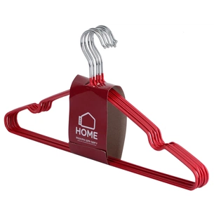 Плічка Idea Home Металеві в силіконі Червоні 40.5 х 21 х 0.3 см 8 шт. (6722136) зображення 1