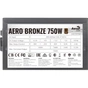 Блок живлення AeroCool 750W AERO BRONZE (AERO BRONZE 750W) - зменшене зображення 4
