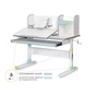 Парта Mealux Vancouver Multicolor Blue з полицею (BD-620 W/G MC+BL с полкой) - зменшене зображення 3