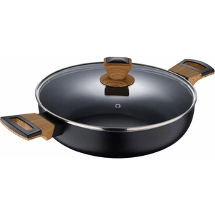 Сотейник Bergner Earth black з кришкою 28 см (BG-32038-BK) зображення 1