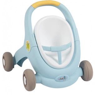 Коляска для ляльок Smoby Мінікісс 3в1 для прогулянок Блакитна (210207) зображення 1