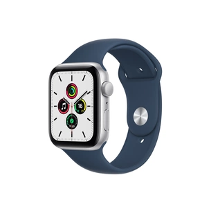 Смарт-годинник Apple Watch SE GPS, 44mm Silver Aluminium Case with Abyss Blue Sport Band (MKQ43UL/A) зображення 1