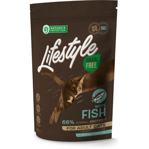 Сухий корм для кішок Nature's Protection Lifestyle Grain Free White Fish Adult Cat 400 г (NPLS45958) зображення 1