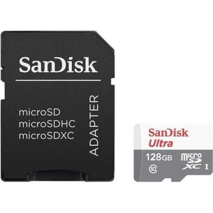 Карта пам'яті SanDisk 128GB microSDXC class 10 UHS-I Ultra (SDSQUNS-128G-GN6TA) зображення 1