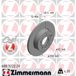 Гальмівний диск ZIMMERMANN 600.3222.20 зображення 1