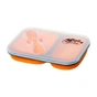 Набір туристичного посуду Tramp 2 отсека силиконовый 900ml с ловилкой orange (TRC-090-orange) - зменшене зображення 4