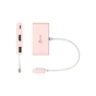 Концентратор J5create USB-C 3-in-1 1xHDMI + 1xUSB 3.2 + 1xUSB-C PD100W pink (JCA379ER-N) - зменшене зображення 3