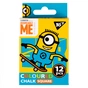 Крейда Yes кольорова квадратна 12 шт 6 кол Minions (400391) - уменьшенное изображение 1
