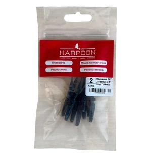 Силикон рыболовный Harpoon ТЕП JavaStick 2.5" 002 Графіт 10шт (7407000009638) изображение 1