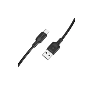 Дата кабель USB 2.0 AM to USB-C 1.0m silicone black BOROFONE (6941991115431) зображення 1