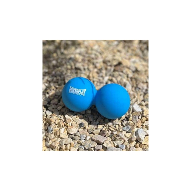 Масажний м'яч PowerPlay PP-4355 Silicone Lacrosse Peanut Ball (6.3х12.6см) Синій (PP-4355_Blue) - picture 5