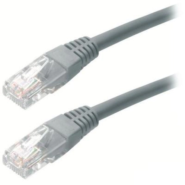 Патч-корд 0.5м, UTP, cat.5e, CU, мідь, сірий Ritar (PCR-CU/0.5G / 04265) - изображение 1