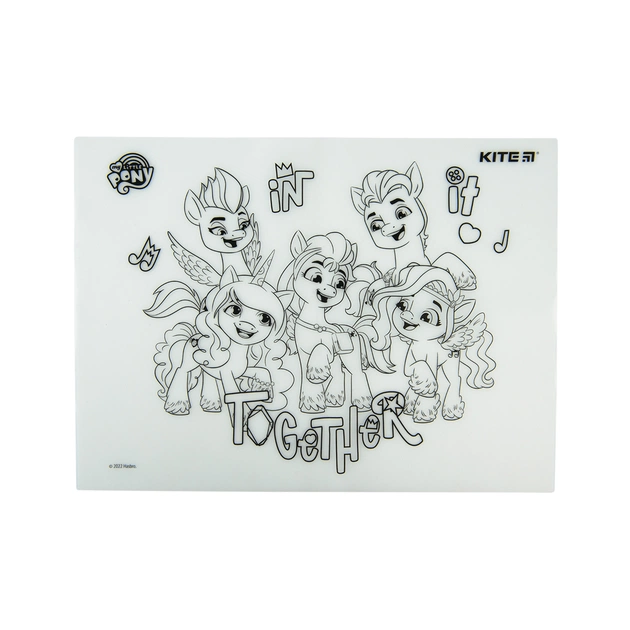 Підкладка настільна Kite силіконова розмальовка My Little Pony, 30х40см (LP22-424) - picture 4