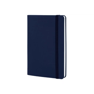 Книга записна Optima А5 VIVELLA, м’яка обкладинка, гумка, білий блок лінія, темно-синій (O27104-24) зображення 1