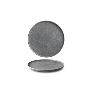 Тарілка G.Benedikt Granit без глазурування 26 см Темно-сіра (G4Q2126) зображення 1