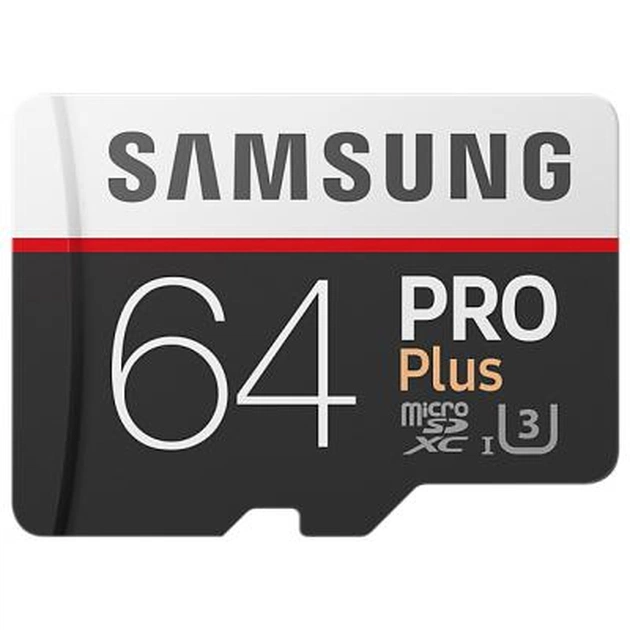 Карта пам'яті Samsung 64GB microSD class 10 PRO PLUS UHS-I G3 (MB-MD64GA/RU) - зображення 1