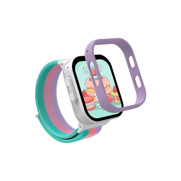 Смарт-годинник Gelius Pro GP-PK008 (Rainbow) White Kids smart watch with GPS/4G (Pro GP-PK008 (Rainbow) White) - зображення 1