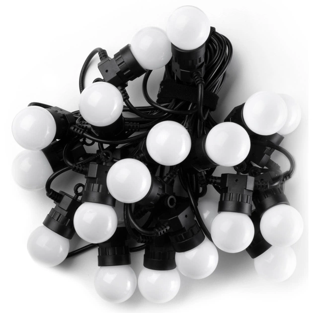 Гірлянда Twinkly Smart LED Twinkly Festoon RGB 20, G45, Gen II, IP44, 10м, чорний (TWF020STP-BEU) - picture 4