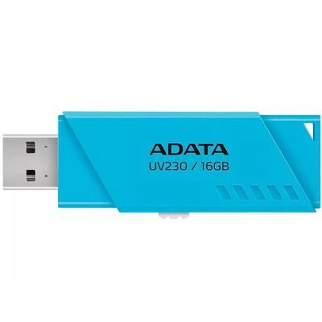 USB флеш накопичувач ADATA 16GB UV230 Blue USB 2.0 (AUV230-16G-RBL) - зображення 1