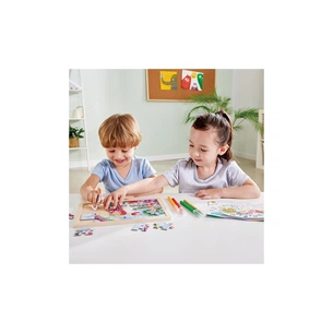 Пазл Hape Єдинороги з розмальовкою (E1642) picture 1