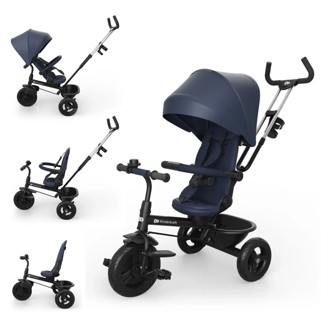 Дитячий велосипед Kinderkraft Aston 2 Plus Navy (KRASTO02NAVPL00) (5902533929931) - зображення 1