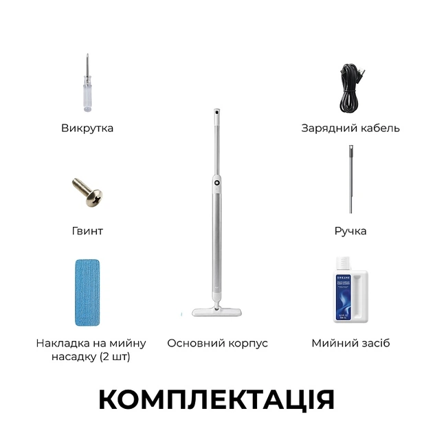 Аккумуляторный моющий пылесос Dreame Mira Mop 10 White (HMF10A-WH) - изображение 1