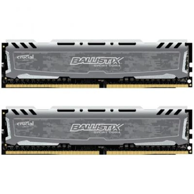 Модуль пам'яті для комп'ютера DDR4 8GB (2x4GB) 2666 MHz Ballistix Sport LT Gray Micron (BLS2C4G4D26BFSB) - изображение 1