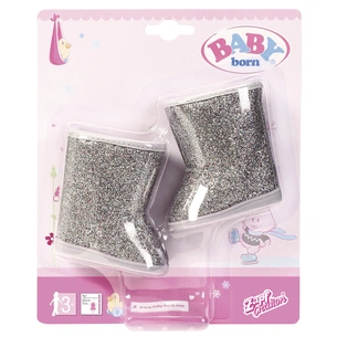 Аксесуар до ляльки Zapf Взуття для ляльки Baby Born - Сріблясті Чобітки (824573-1) зображення 1