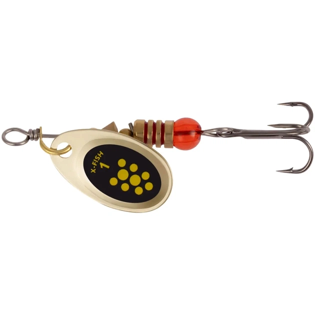Блешня X-Fish Spike 2.5g 1 Gold black lime (1917.06.32) - зображення 1