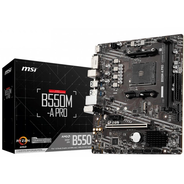 Материнська плата MSI B550M-A PRO - зображення 1