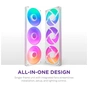 Кулер до корпусу NZXT F360 RGB Core Fan (Single Frame) - White (RF-U36HF-W1) - зменшене зображення 7