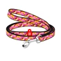 Повідець для котів WAUDOG Nylon "Банани на рожевому" Ш 10 мм Д 122 см (369-4055) - зменшене зображення 1