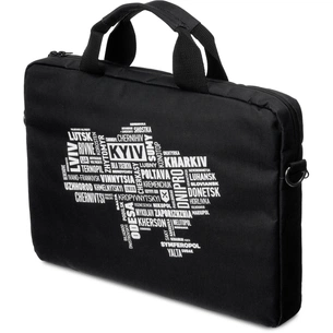 Сумка для ноутбука Vinga 15.6" NB1502 Black, white print (NB1502UWBK) зображення 1