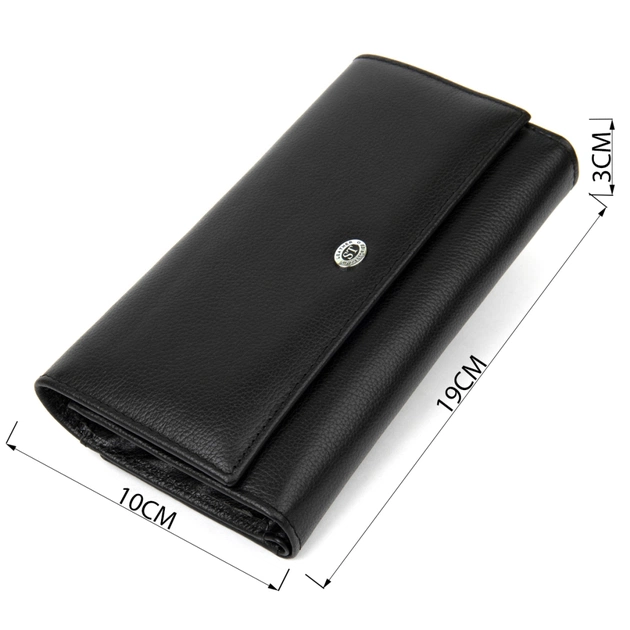 Гаманець ST Leather Чорний (19388) - зображення 3