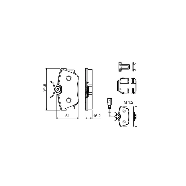 Гальмівні колодки Bosch 0 986 494 529 - зображення 5