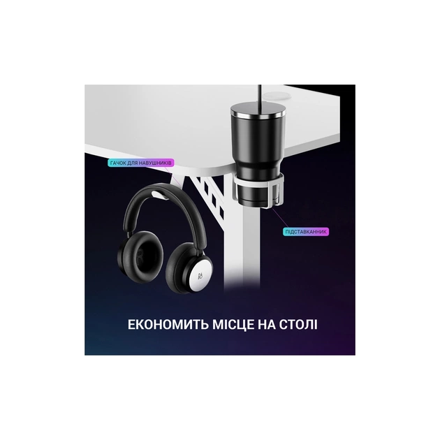 Комп'ютерний стіл GamePro GDC216W White (GDC216W) - picture 11