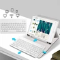 Чохол до планшета BeCover Wireless Keyboard Apple iPad Pro 11" M5 2025 Gray (715985) - зменшене зображення 2