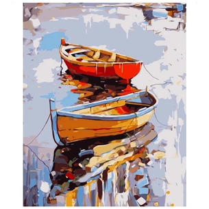 Картина по номерам Strateg Самотні човни VA-0995 40х50 см (4820220566799) зображення 1