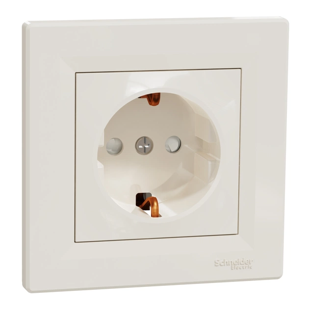 Розетка Schneider Electric ASFORA со штор. крем (EPH2900223) - зображення 2