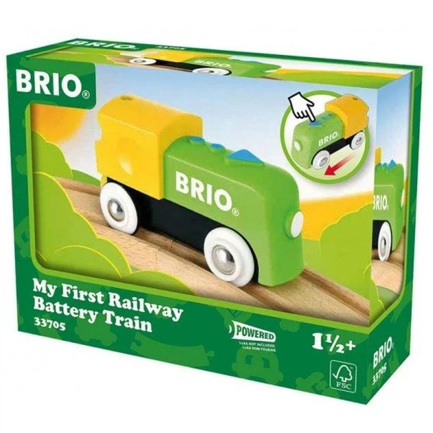 Залізниця Brio My First Railway Паровозик на батарейках (33705) - изображение 1