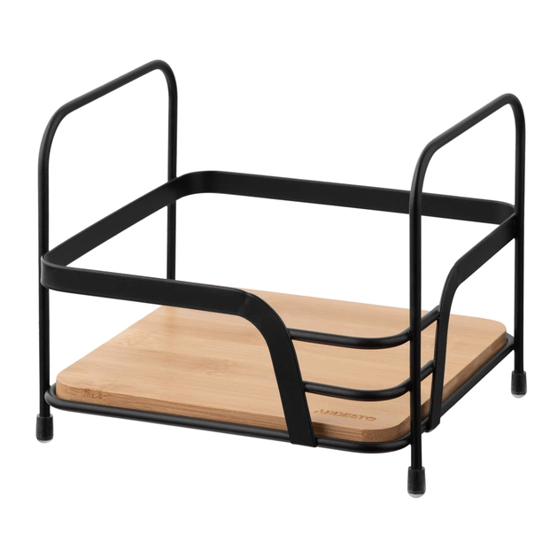 Полиця у ванну Ardesto Minimalism 1-ярусна Чорна (ARHK4501BB) - picture 1