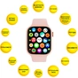 Смарт-годинник AURA X1 Pro 44mm Pink (SWAX144P) - зменшене зображення 4