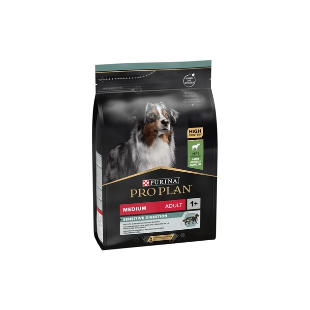 Сухий корм для собак Purina Pro Plan Medium з чутливим травленням (ягня) 3 кг (7613035214798) - picture 3