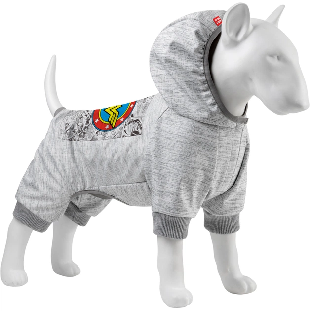 Комбінезон для тварин Collar WAUDOG Clothes "Чудо-жінка комікс" S40 B 52-57 см, С 32-37 см (307-4009) - зображення 1