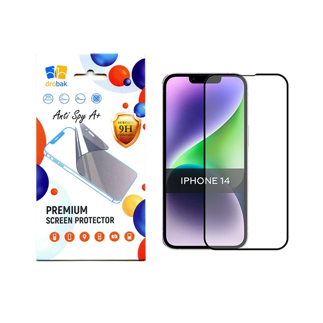 Стекло защитное Drobak Anty Spy Apple iPhone 14 Pro (Black) (535334) - изображение 1