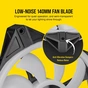 Кулер до корпусу Corsair QL Series, QL140 RGB, 140mm RGB LED Fan (CO-9050100-WW) - зменшене зображення 10