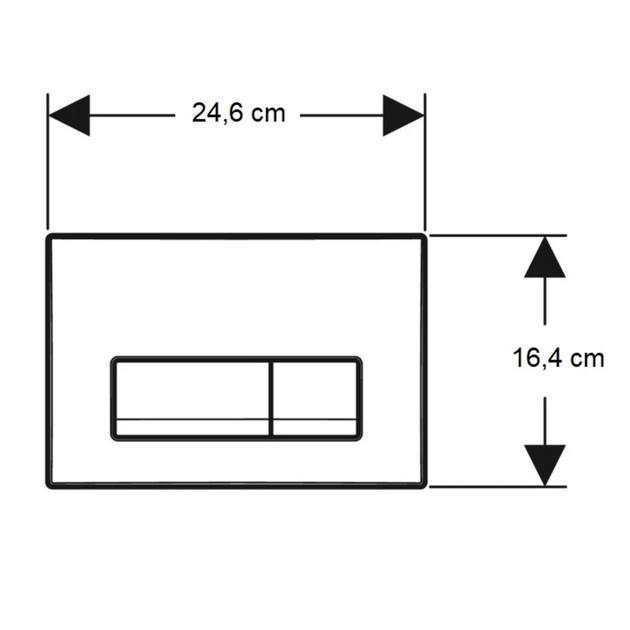 Панель змиву Geberit Delta50 білий (115.119.11.1) - picture 3