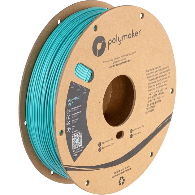 Пластик для 3D-принтера Polymaker TOUGH PLA 1,75mm 0,75kg TEAL (PA06010) - зображення 1