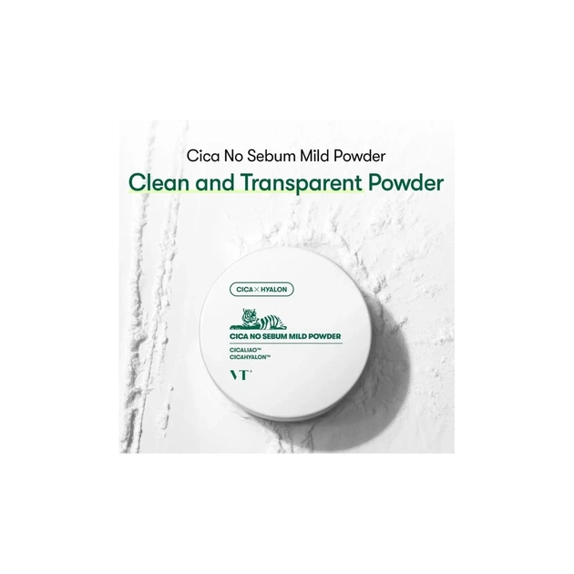 Пудра для обличчя VT Cosmetics Cica No Sebum Mild Powder Матувальна 5 г (8809695674273) - picture 4