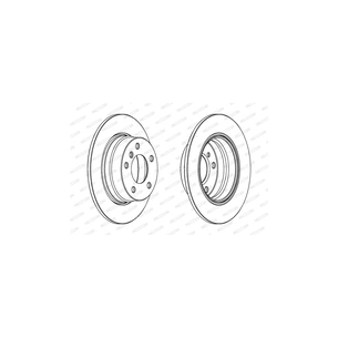 Гальмівний диск FERODO DDF1303C зображення 1